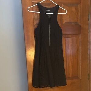 Express Black Lace Mini Dress